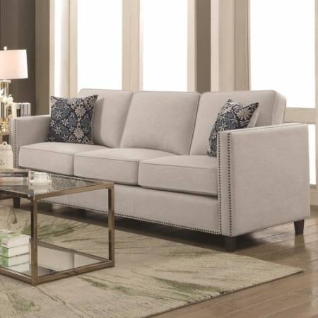 Coltrane by Coaster Transitional Sofa with Nail Head Trim